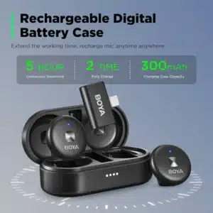 Gadgetoo Boya Omic-U Ultracompact 2.4Ghz Dual-Channel Wireless Microphone System