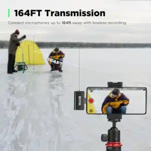Gadgetoo Boya Omic-U Ultracompact 2.4Ghz Dual-Channel Wireless Microphone System