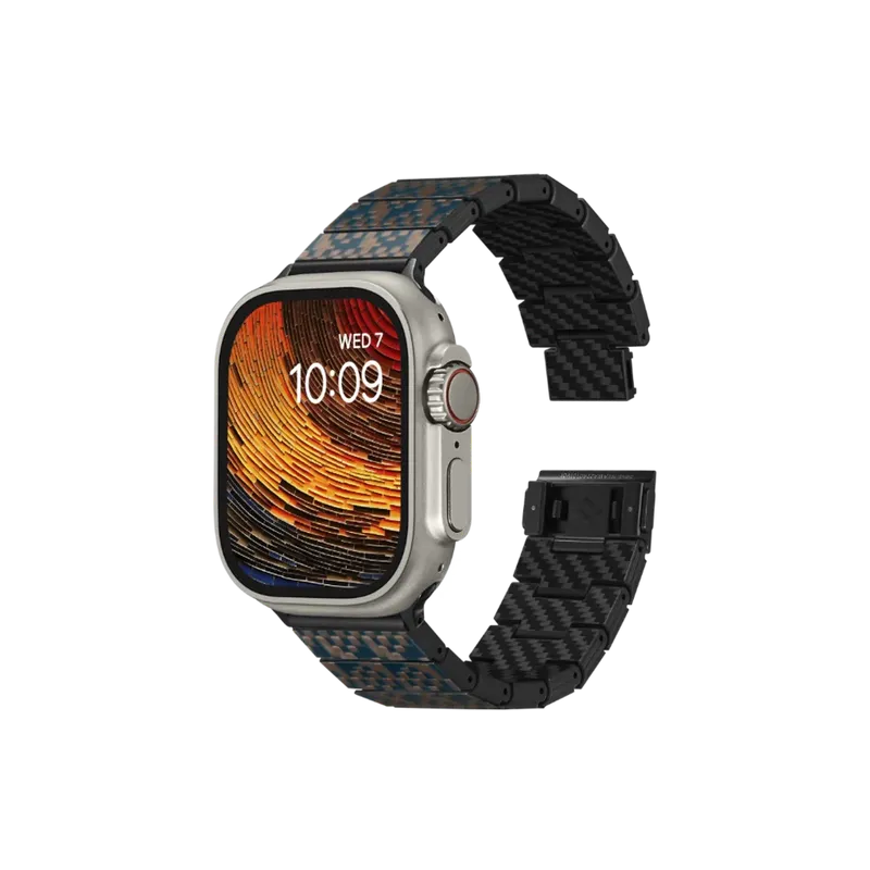 Pitaka-Dreamland-Chroma-Carbon-Watch-Band-For-Iwatch-49-45-44Mm-Stairs1 Pitaka Dreamland Chroma Carbon Watch Band For Iwatch 49 / 45 / 44Mm -Stairs - Image 1