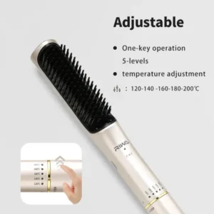 Gadgetoo Xiaomi Riwa Rb-8515 Negative Ion Hair Straightening Electric Comb Straight And Curly Dual-Purpose Hair Straightener