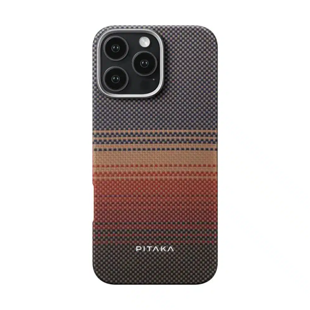 Pitaka-Sunset-Tactile-Woven-Case-For-Iphone-16-Pro-16-Pro-Max-2 Pitaka Sunset Tactile Woven Case For Iphone 16 Pro / 16 Pro Max - Image 1