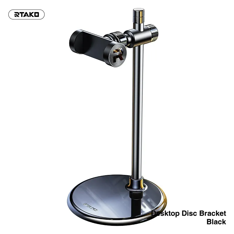 Rtako-Xgzb-01-Black-Multi-Function-Adjustable-Phone-Stand-1 Rtako Xgzb-01 Black Multi-Function Adjustable Phone Stand - Image 1