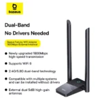 Baseus FastJoy Series WiFi Adapter 1800Mbps