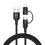 Mcdodo CA-680 2-in-1 3A Lightning+Type-C Cable 1.2m with LED