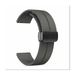 22mm Silicone Strap with Folding Magnetic D-Buckle Lock - Image 4
