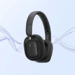 Baseus Headphone H1i 3D ANC 100H Playtime Bluetooth 5.3V Headphone – A00050402113-00 Black - Image 4