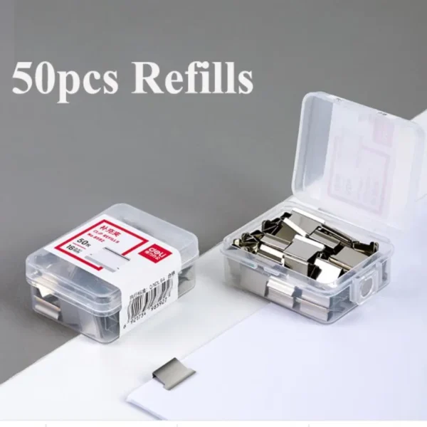 Metal Refill Clips for Deli Paper Clip Dispenser Stapler (50pcs)