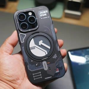 Gadgetoo Youngkit Cyberpunk 360° Rotation Ring Stand Case For Iphone 16 Pro Max