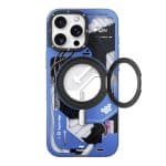 Youngkit Cyberpunk 360° Rotation Ring Stand Case for iPhone 16 Pro Max - Image 2