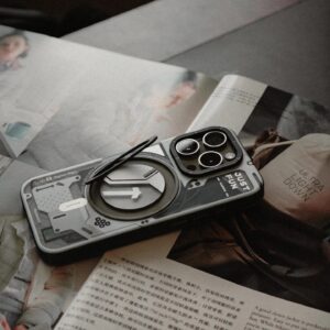 Gadgetoo Youngkit Cyberpunk 360° Rotation Ring Stand Case For Iphone 16 Pro Max