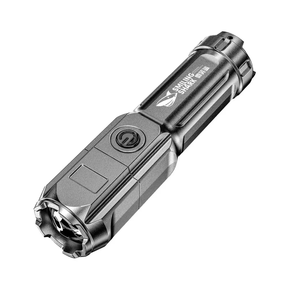 Smiling-Shark-622A-Telescopic-Focusing-Three-Gear-Bright-Led-Flashlight-8 Smiling Shark 622A Telescopic Focusing Three-Gear Bright Led Flashlight