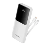 Vention 10000mAh 22.5W Power Bank with Built-in USB-C and Lightning Cables (FHOB0)