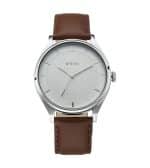 TITAN Workwear White Dial & Leather Strap Watch 1802SL13