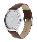 TITAN Workwear White Dial & Leather Strap Watch 1802SL13 - Image 3