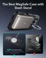 ESR Cyber Tough MagSafe Case with Stash Stand for iPhone 16 Series - Image 5