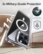ESR Classic Hybrid Case with Stash Stand (HaloLock) for iPhone 16 Series - Image 3
