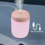 1pc Air Humidifier 7.44oz Essential Oil Diffuser Modes Auto Off With LED Light