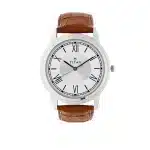 Titan Karishma Analog Silver Dial Leather Strap Men's Watch (1735SL01) - Image 2