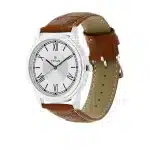 Titan Karishma Analog Silver Dial Leather Strap Men's Watch (1735SL01)