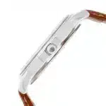 Titan Karishma Analog Silver Dial Leather Strap Men's Watch (1735SL01) - Image 3