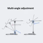 AZEADA OFFICIAL AZEADA Metal Stainless Steel Laptop Tablet Stand Laptop Holder 360 Rotating Tab Desktop Stand Laptop Bracket Adjustable LRT03