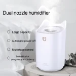 3000Ml Dual Jet Air Humidifier Atomizer Ultrasonic Aroma Diffuser