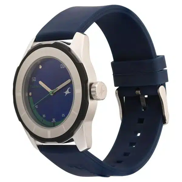 3099Sp05_3 Fastrack 3099Sp05 Quartz Analog Blue Dial Plastic Strap Men’s Watch - Image 1