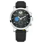 Fastrack 3227SL01 Fastfit Black Dial Leather Strap Watch
