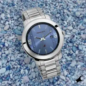 Gadgetoo Fastrack 3246Sm03 Blue Dial Stainless Steel Strap Men’s Watch