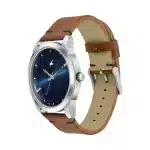 Fastrack 3308SL01 Stunners Quartz Analog Blue dial Leather Strap Watch for Men