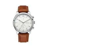 Gadgetoo Titan 1805Sl04 Workwear With White Dial &Amp; Leather Strap Men’s Watch