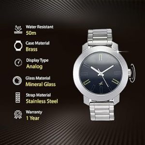 Gadgetoo Fastrack 3120Sm02 Casual Analog Navy Blue Dial Men’s Watch