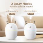 Humidifier for Plants, Small Humidifier Indoor, USB Rechargeable Mini Humidifier, Portable Travel Humidifier, Humidifer for Bedroom, Room, Car, Desk, Office -WHITE