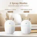 Humidifier for Plants, Small Humidifier Indoor, USB Rechargeable Mini Humidifier, Portable Travel Humidifier, Humidifer for Bedroom, Room, Car, Desk, Office -WHITE