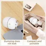 Humidifier for Plants, Small Humidifier Indoor, USB Rechargeable Mini Humidifier, Portable Travel Humidifier, Humidifer for Bedroom, Room, Car, Desk, Office -WHITE