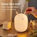 Humidifier for Plants, Small Humidifier Indoor, USB Rechargeable Mini Humidifier, Portable Travel Humidifier, Humidifer for Bedroom, Room, Car, Desk, Office -WHITE