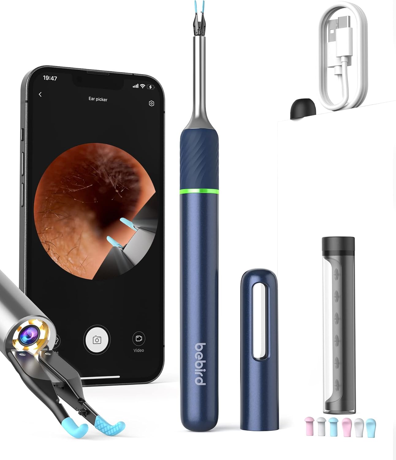 71Pr+Qpjuml._Ac_Sl1500_ (1) Bebird Note5 Auricare Ear Wax Removal Tool With Ear Camera - Image 1