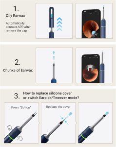 Gadgetoo Bebird Note5 Auricare Ear Wax Removal Tool With Ear Camera