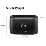 LA0630 Essential Oil Diffuser with Flame Effect - Black