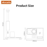 Azeada PD-X5 Multi-Function Wireless Charging Station Kit with Desk Lamp -Space Grey