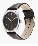 Titan 1866SL02 Workwear Brown Dial Leather Strap Watch for Men