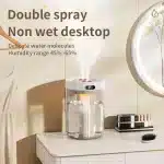 Desktop Mini Dual Spray Humidifier Usb Small Household Atomizer Office Bedroom Fog Volume Air Humidifier H8 Water Noise Diffuser