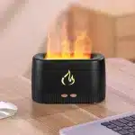 LA0630 Essential Oil Diffuser with Flame Effect - Black