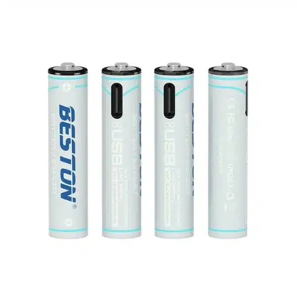 Beston AAA 400mAh 4PCS Lithium Rechargeable Battery 1.5V (Type-C Port)