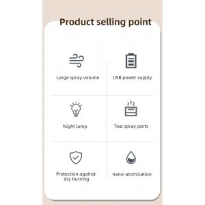 Gadgetoo Double Spray Humidifier (Jh-20H) Rs975
