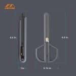 JIMIHOME Household Tool Safety Scissors and Adjustable Utility Knife Set
