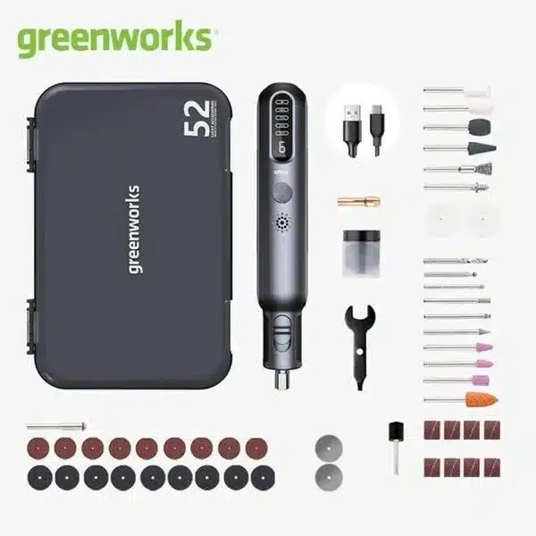 Greenworks 8V Rotary Tool Kit with 52 Accessories