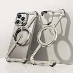 OATSBASF 360° Rotation Kickstand Aluminum Metal Frameless Bumper Z Case