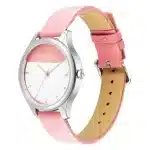 Fastrack 6280SL01 Pink Dial Leather Strap Watch