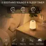 Sunrise RGB Alarm Clock Wake up LED Night Light Ambient Touch Bedsides Lamp